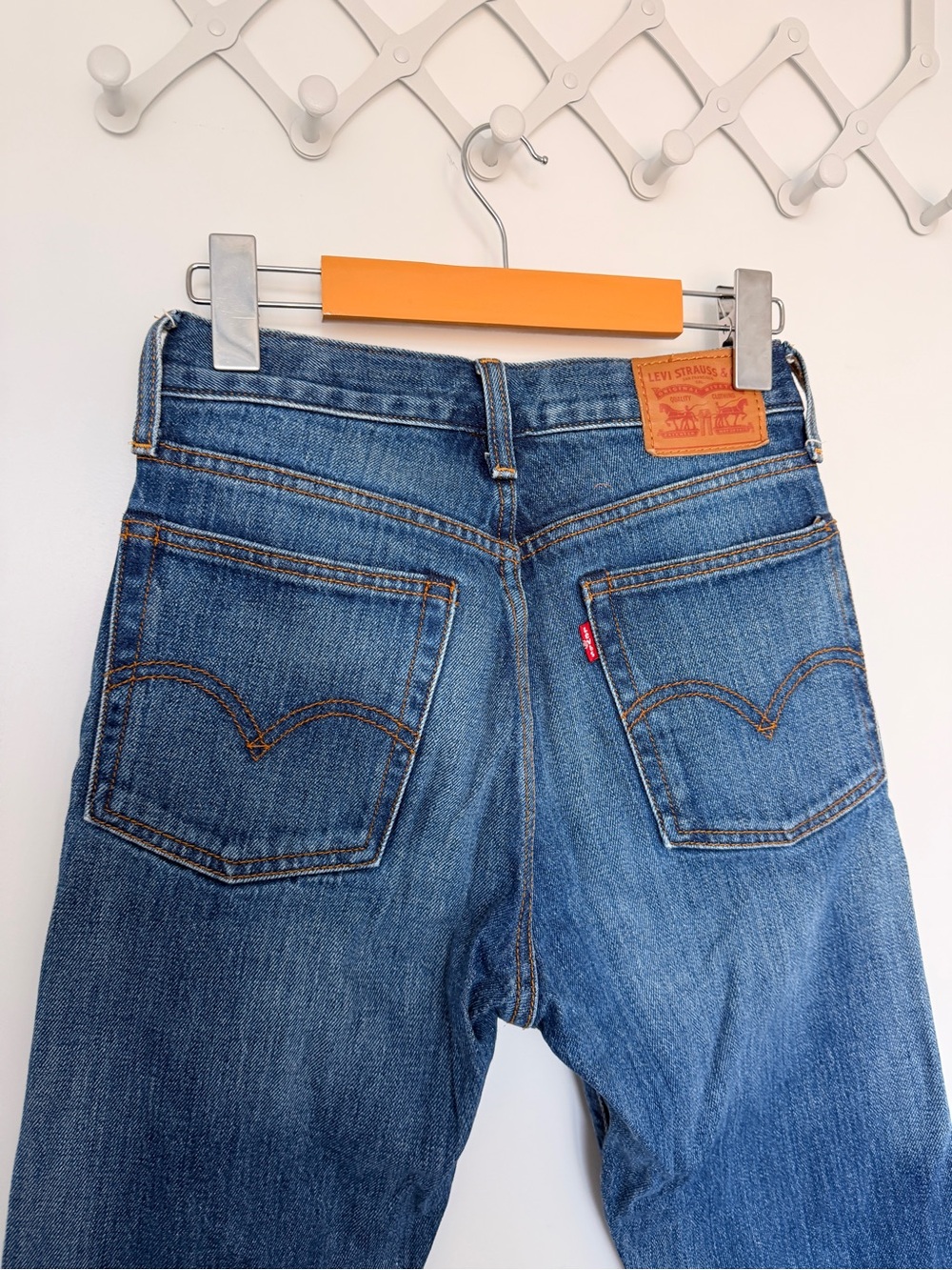 Levi's Women's Blue Distressed Hem Jeans